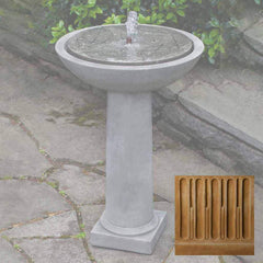 Campania Hydrangea Leaves Birdbath Fountain