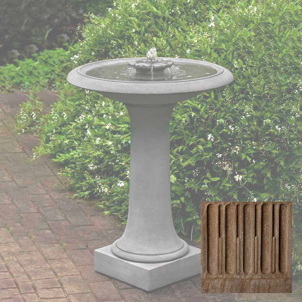 Campania Camellia Birdbath Fountain