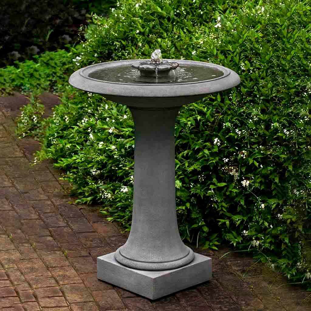 Campania Camellia Birdbath Fountain