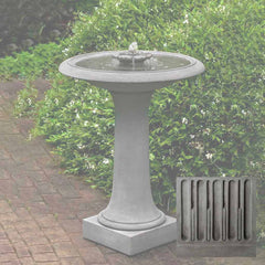 Campania Camellia Birdbath Fountain