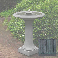 Campania Camellia Birdbath Fountain