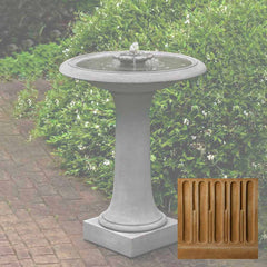 Campania Camellia Birdbath Fountain