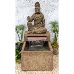 Campania Antique Quan Yin Buddha Fountain
