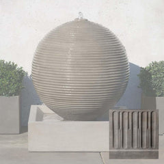 Campania Ribbed Sphere Fountain