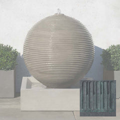 Campania Ribbed Sphere Fountain