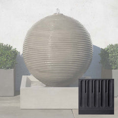 Campania Ribbed Sphere Fountain