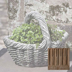 Campania Small Basket with Handle Planter