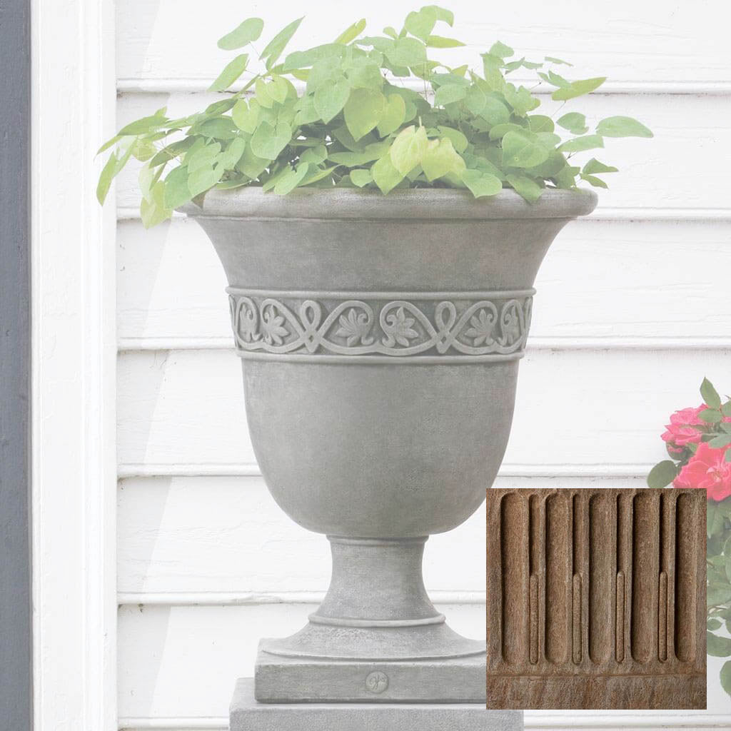 Campania Williamsburg Strapwork Leaf Urn