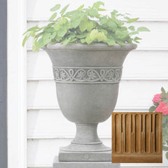 Campania Williamsburg Strapwork Leaf Urn