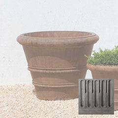 Campania Classic Rolled Rim Planters