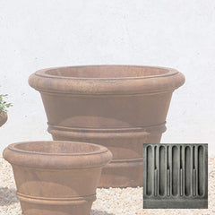 Campania Classic Rolled Rim Planters
