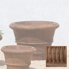 Campania Classic Rolled Rim Planters