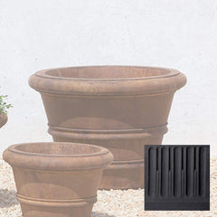 Campania Classic Rolled Rim Planters