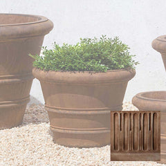 Campania Classic Rolled Rim Planters