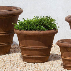 Campania Classic Rolled Rim Planters