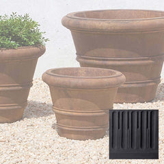 Campania Classic Rolled Rim Planters