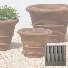 Campania Classic Rolled Rim Planters
