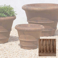 Campania Classic Rolled Rim Planters