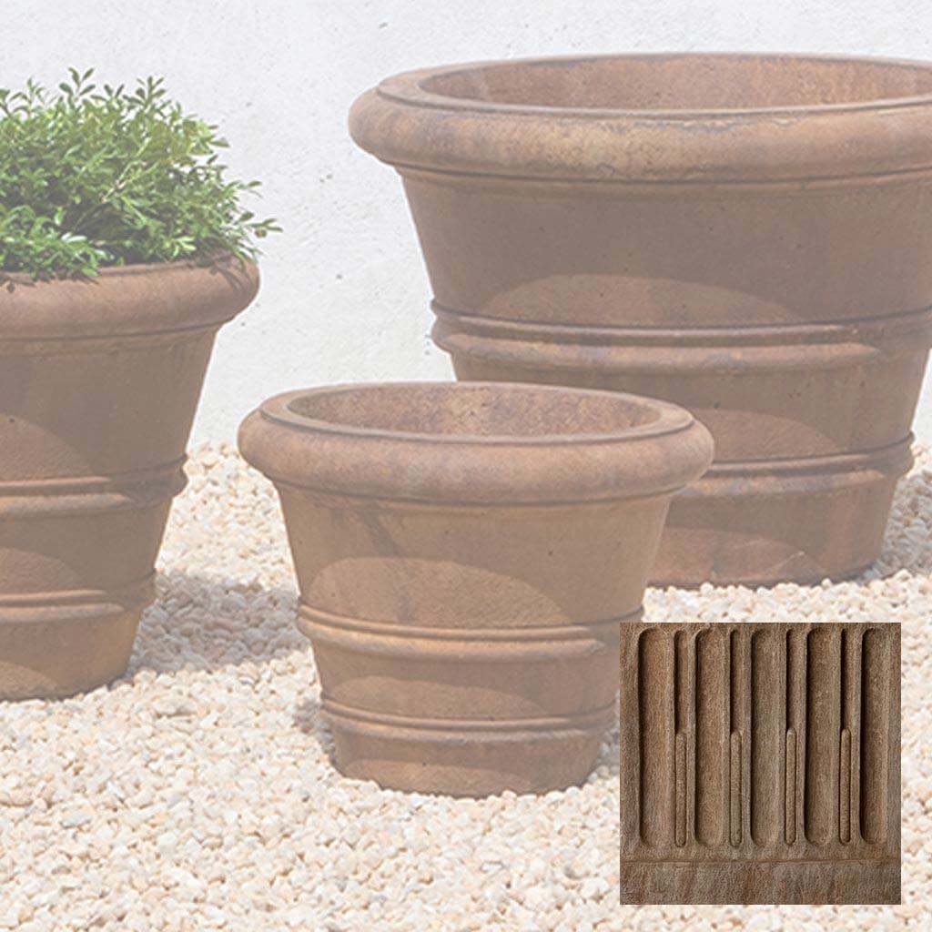 Campania Classic Rolled Rim Planters