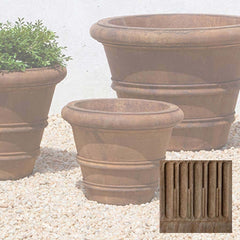 Campania Classic Rolled Rim Planters