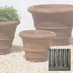 Campania Classic Rolled Rim Planters