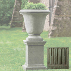 Campania Textured Hampton Urn with Pedestal