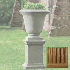 Campania Textured Hampton Urn with Pedestal
