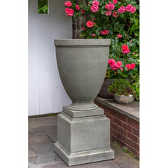 Capitol Hill Urn w/ Rustic 16.5 Pedestal