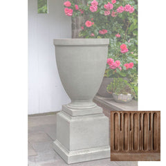 Capitol Hill Urn w/ Rustic 16.5 Pedestal