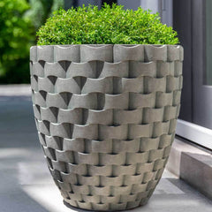 Campania M Weave Round Planter