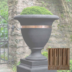 Campania Classic Copper Banded Urn, Large