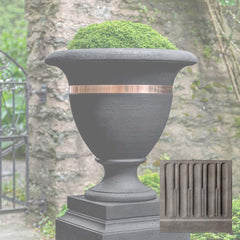 Campania Classic Copper Banded Urn, Large