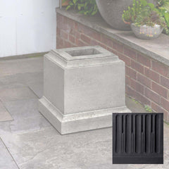 Campania Textured 12 Inch Pedestal