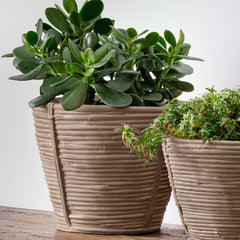 Reed Planter - Large - Charcoal