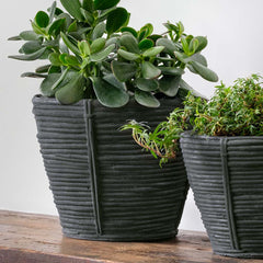 Reed Planter - Large - Charcoal