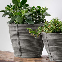 Reed Planter - Grey