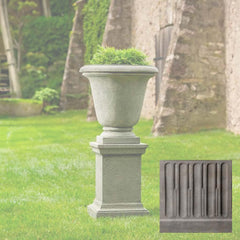 Campania Textured Hampton Urn with Pedestal