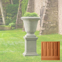 Campania Textured Hampton Urn with Pedestal
