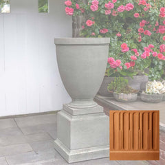 Capitol Hill Urn w/ Rustic 16.5 Pedestal