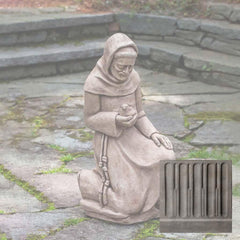 Campania Kneeling St. Francis with Bird