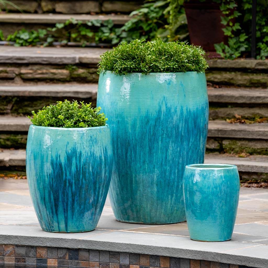 Photo of Campania Trieste Planter - Antigua - Set of 3 - Exclusively Campania