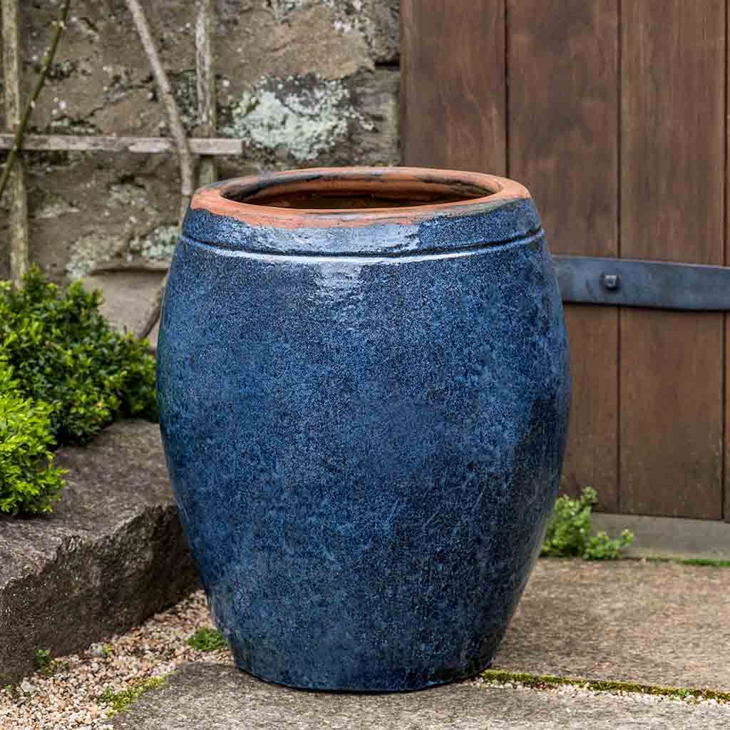 Photo of Campania Olive Jar - Rustic Blue - Exclusively Campania