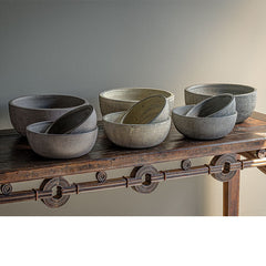 Photo of Campania Jute Bow l - Assorted Glaze - Set of 18 - Exclusively Campania
