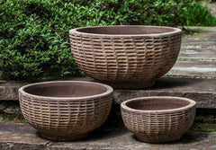 Photo of Campania Antique Lattice Basket - Set of 3 - Exclusively Campania