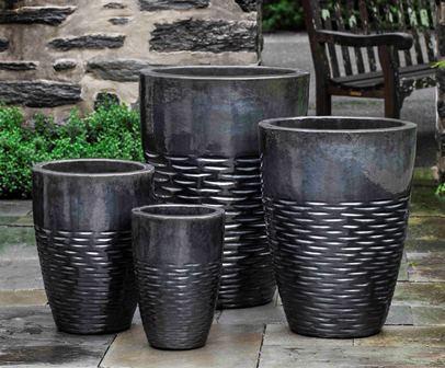 Photo of Campania Tall Hyphen Planter - Set of 4 - Exclusively Campania