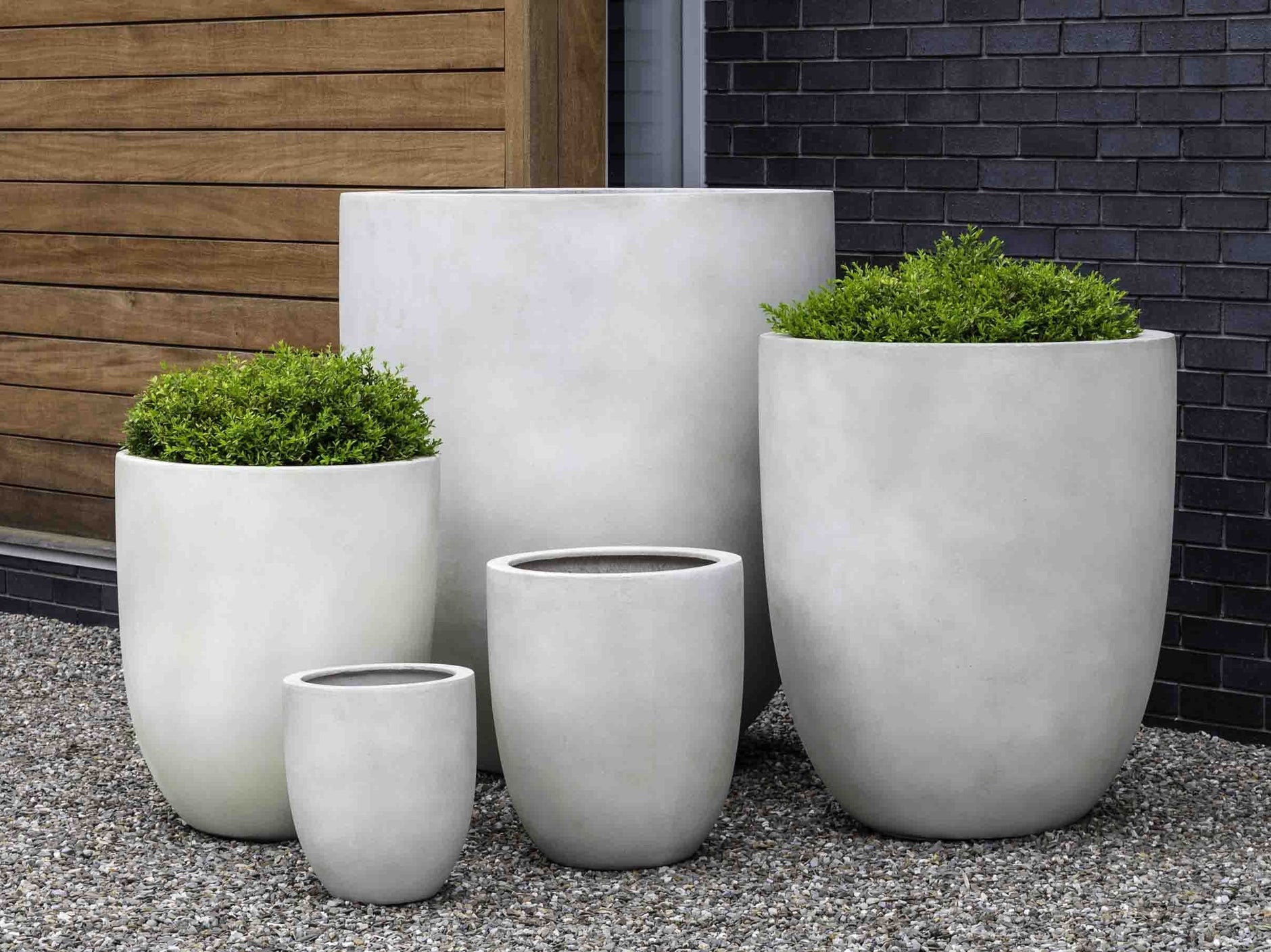 outdoor planter pots canada Campania Faro Tall Square Planter - Graphite