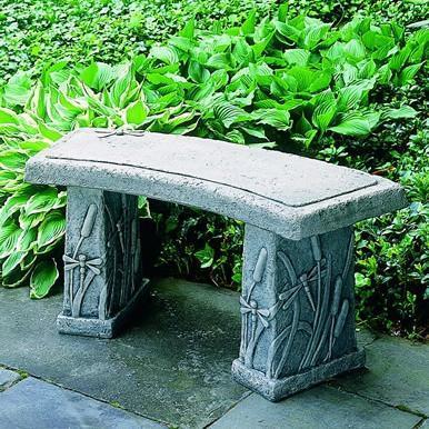 Photo of Campania Dragonfly Curved Bench - Exclusively Campania