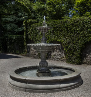 Photo of Campania Charleston Fountain in Basin - Exclusively Campania