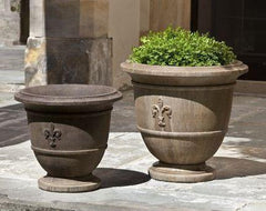 Photo of Campania Fleur de Lis Urns - Exclusively Campania