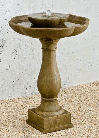 Photo of Campania Flores Pedestal Fountain - Exclusively Campania